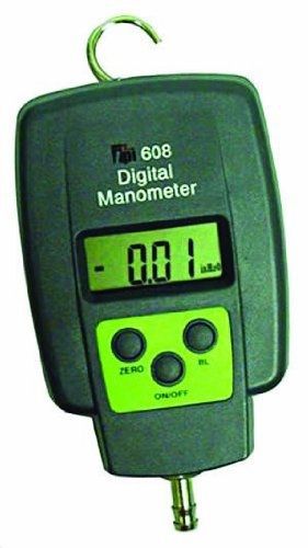 TPI 608 Single Input Digital Manometer, +/- 60 inH2O Measuring Range, +/- 1%