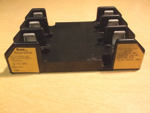 USED BUSS FUSE HOLDER H60030-3P 30A-600V FREE SHIPPING