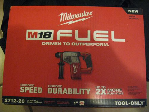 Milwaukee M18 FUEL 1&#034; SDS Plus Rotary Hammer (TOOL ONLY) 2712-20: BRAND NEW