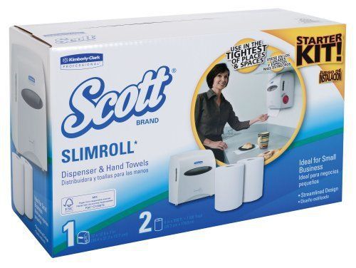 Kimberly-Clark Scott 31701 Slimroll Hard Roll Dispenser Starter Kit