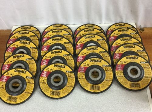 (20) DeWalt DW4514 Metal Grinding Wheel 1/4&#034; A24R 4 1/2&#034; X 7/8&#034; Fast Ship