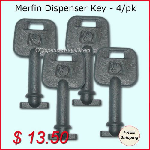 Merfin dispenser key for paper towel &amp; toilet tissue dispensers - (4/pk.) for sale