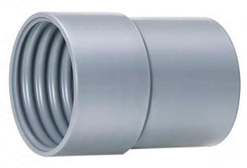 Hi-Tech Duravent Vac-U-Lok Series PVC Threaded Cuff, Grey, 2&#034;