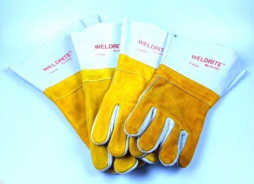 New Welding Gloves Weldrite by Jomac Leather Tig Mig Arc Welder Wells Lamont Ind