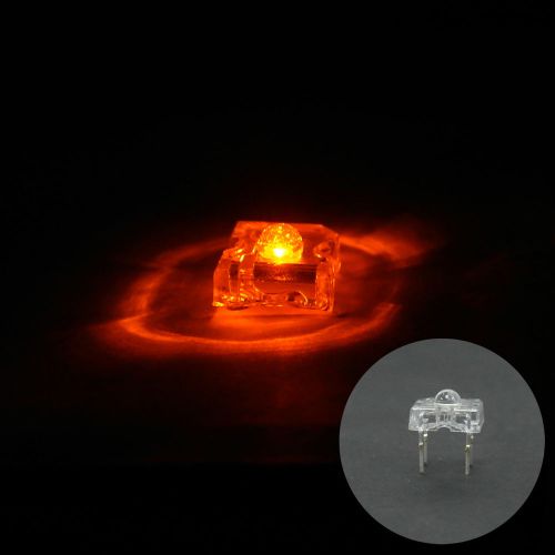 500 pcs 3mm piranha super flux led light bulb sign car lights 12000 mcd amber for sale