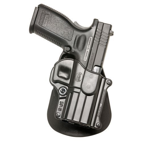 Fobus SP11 Black Polymer SelfLocking Retention Paddle Holster For Springfield XD
