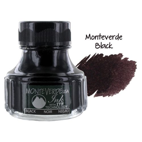 Monteverde 90ml Fountain Pen Ink Bottle, Black (G308BK)