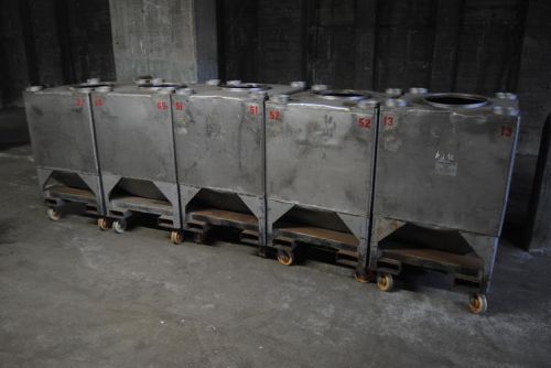 (5) Stainless Steel Portable Totes - 79232