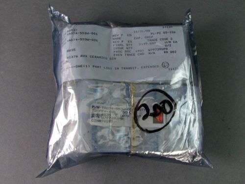 AVX 1A074-553W-001P RF Chip Capacitors  - 200pF +/-10%, 50VDC - *NEW* Lot of 200