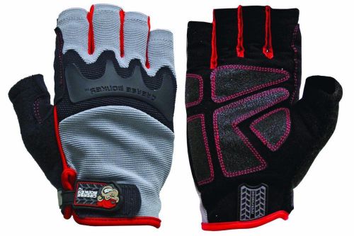Grease Monkey Pro Fingerless High Performance Gloves 22103; (Large-XLarge) NEW