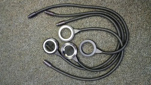 Fostec Fiber Optic Microscope Ring Light 2.5&#034; ID with 5/8&#034; Input; 30&#034; cable