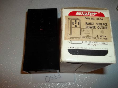 Slater 3854 Range Surface Power Outlet 4 Wire 50A 120/250vac