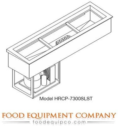 Wells HRCP-7300SLST Slope Top Slim Line Hot/Cold Drop In Unit 3-pan size...