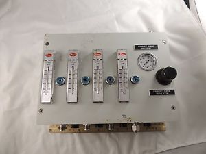 Control Box 4 Autoflow FS5904CV Switches 4 Dwyer RMA-22 Flow Valves USG Gauge