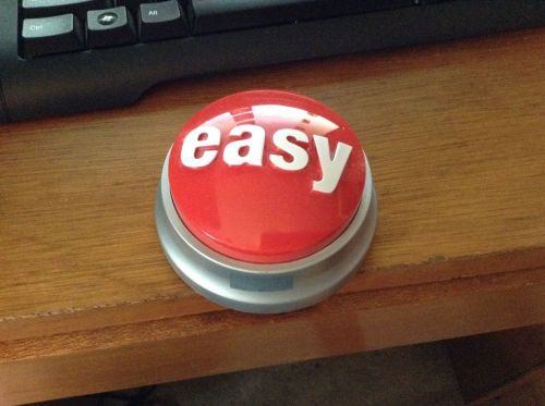 Staples Talking Easy Button - Batteries Included
