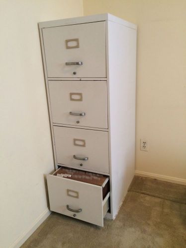 Vintage Legal Sized 4 Drawer Filing Cabinet, Pendaflex File Folder Frame &amp; Files