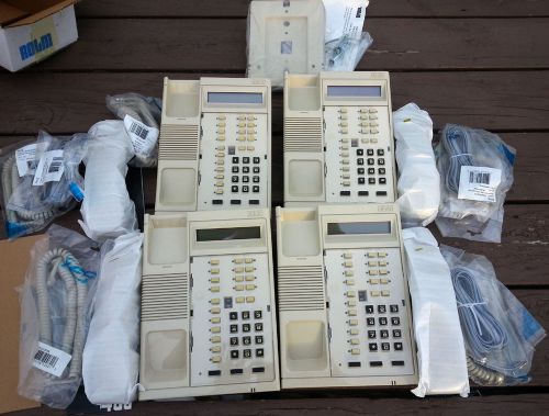 New Lot of 4 Siemens ROLM 62080 Telephone Ivory R/P 240E (RP240E) + 1 Wall Mount