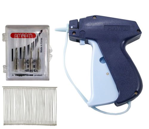 Amram hawk fine tag attaching tagging gun bonus kit with 5 needles and 1250 2... for sale