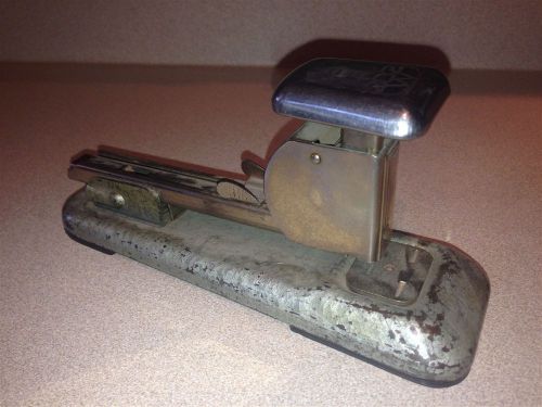 Vintage Arrow Metal Stapler Model 302 Art Deco Desk Steampunk Mid Cent Fastener