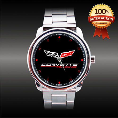 Get New Corvette Racing Logo Sport Metal Watch