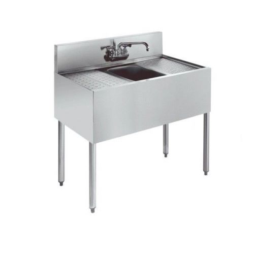 Stainless 1 Compartment Bar Sink with Drainboard
