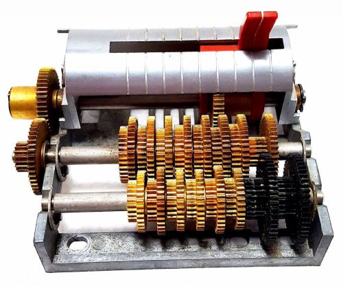 ADJUSTABLE SLIDING MESH GEARBOX FOR MECHANICAL COUNTER