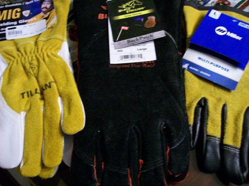 Miller Genuine Multi-purpose gloves, Black Stallion w/Back Patch,Tillman 48L&#034;NR&#034;