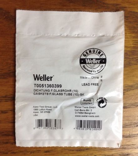 Weller 0051360399 Gaskets Filter Glass Tube pack of 10 [N]