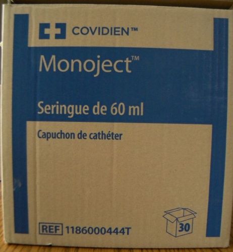 Covidien Monoject 60ml Catheter Tip Syringes, Box of 30, New, Sealed, Exp 8/2020