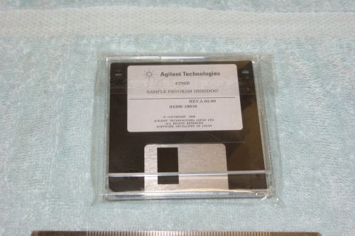 Agilent 4396B Network / Spectrum Analyzer Sample DOS Program Disk. 04396-18010.