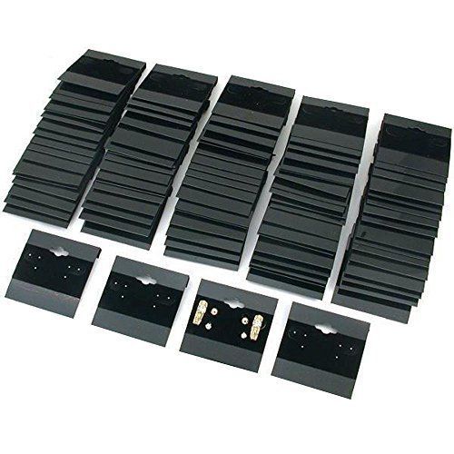 Black Velvet Plastic Display Cards for Earrings, Jewelry Accessories, 2 x Sale