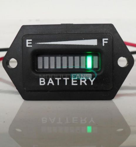 Battery Status Charge Indicator Monitor Meter Gauge LED Digital 12V &amp; 24V