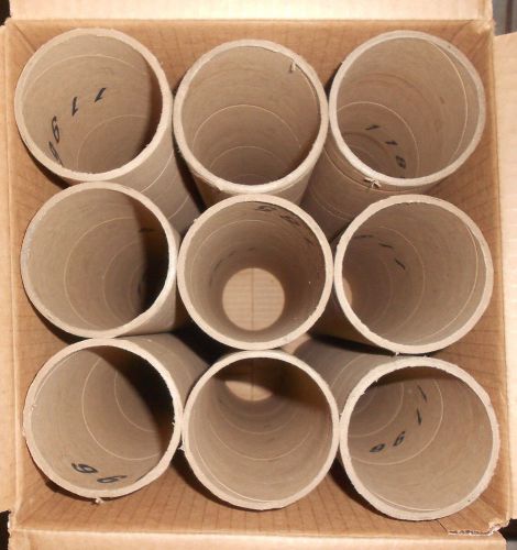 3 Inch  x 18 3/4&#034; Cardboard  Heavy Duty Mailing Tubes  Box  of 9 Tubes NO CAPS!