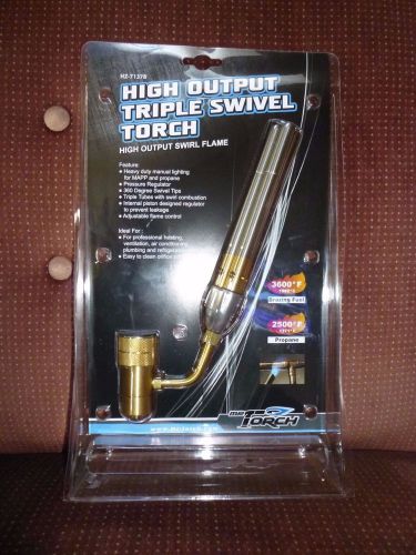 HIGH OUTPUT TRIPLE SWIVEL TORCH  MR TORCH NEW