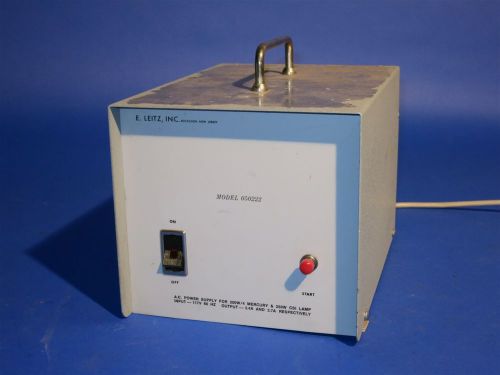 Leitz Model 050222 AC Power Supply for Mercury and CSI Lamp Lamps