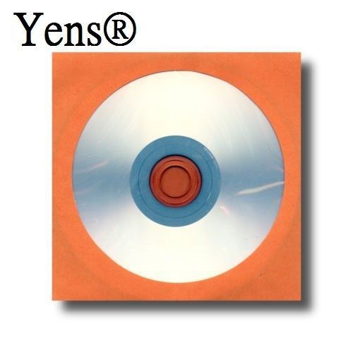 Yens® 100 Pack Premium Thick Color Paper CD DVD Sleeves Envelope with Window Cut