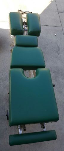 Zenith 210 Hilo Chiropractic Table Top Cushions Complete Dark Green Vinyl