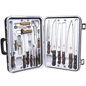 Victorinox 46052 Executive Culinary Set 24 piece rosewood handles black attac...