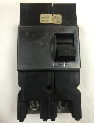 ZINSCO BRAND SYLVANIA GTE  QFP 2 Pole 150 Amp 150a CIRCUIT BREAKER