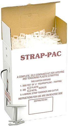 Pac strapping sp-p plastic strapping kit 3000&#039; length x 1/2&#034; wide 300 plastic... for sale