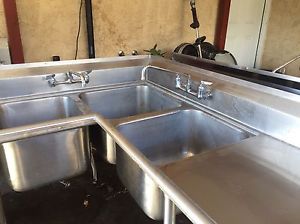 stainless steel restaurant sink