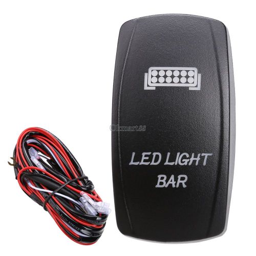 LED Light Bar 5 Pins Relay Wiring Harness ON-OFF Laser Rocker Switch Kit OK