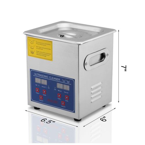 VEVOR Commercial Ultrasonic Cleaner 2L Heated Ultrasonic Cleaner with Digital...