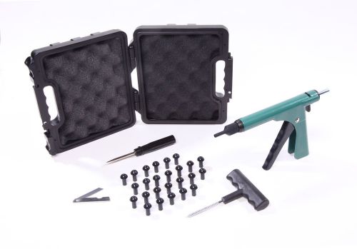 Stop &amp; go international #1085  deluxe tubeless tire plugger kit with 25 plugs for sale