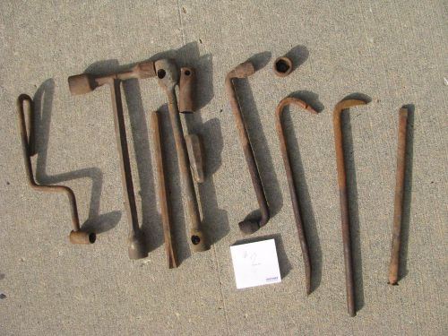 Vintage lot rusty tools wrenches heavy duty 11 misc. old barn find lot number 2
