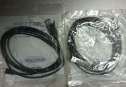 NEW Lot of 2 L-COM CSMUAMB5-2M USB CABLE TYPE A MINI B 5 POSITION