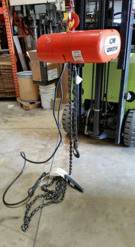 Cm valustar 1 ton electric chain fall hoist 3 phase working for sale