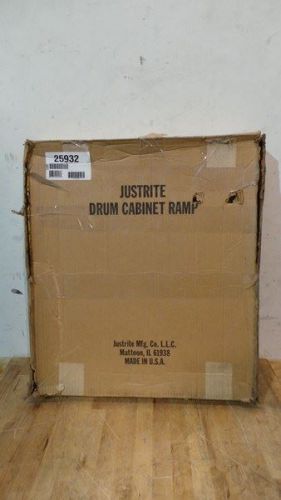 Justrite 25932 750 Lb Load Cap 24-1/2x28 In Drum Cabinet Ramp