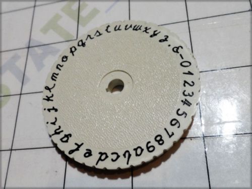 vintage DYMO SCRIPT WHEEL labelmaker embossing alternate font cursive PART