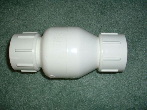Check valve, 1- 1/2&#034; pvc in-line pipe plumbing, for pools, hot tubs , spas,  new for sale